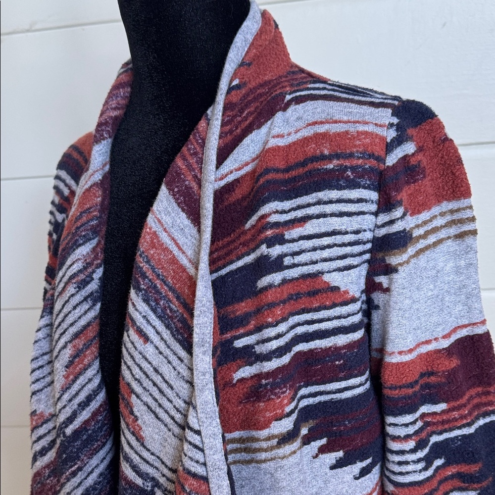 Lucky Brand Women’s S Southwestern Aztec Open Front Cardigan Duster Boho - Picture 12 of 14